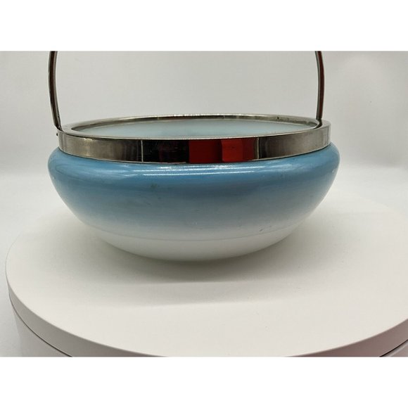 Hand Painted Satin Glass Bon Bon Dish - Picture 13 of 16